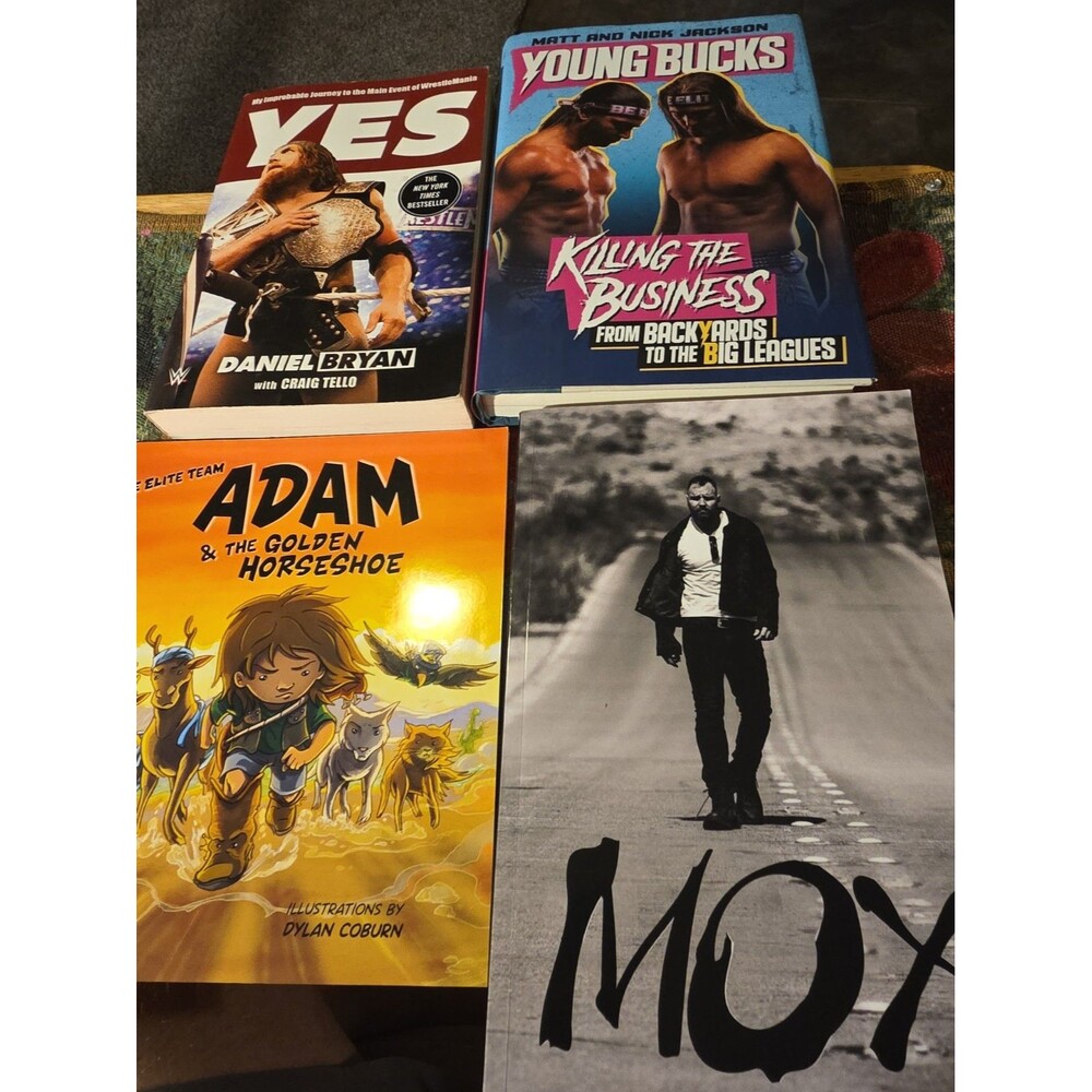 Wrestling Book Lot Young Bucks Mox Daniel Bryan Adam Page Comic AEW WWE WWF